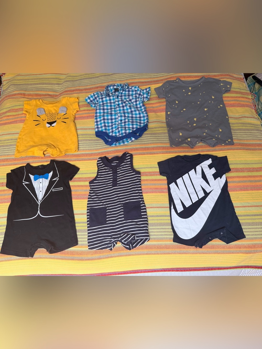 Baby Boy 3-6 mos Romper Bundle